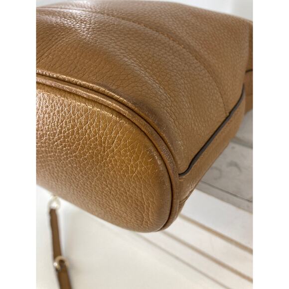 COACH F76668 SMAL TAN BROWN PEBBLED LEATHER CROSSBODY BAG - Picture 11 of 16
